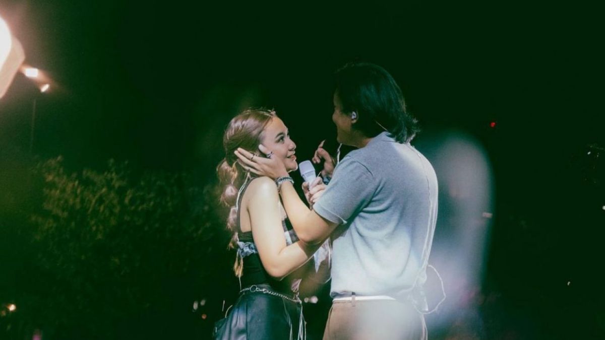 Kemesraan Rizky Febian dan Mahalini menuai komentar warganet [Instagram/ @rizkyfbian]