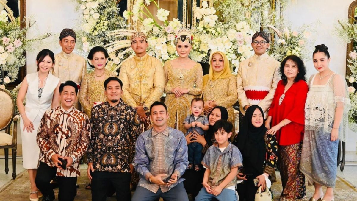 Raffi Ahmad dan para artis lainnya menyaksikan hijab kabul Kaesang dan Erina [Instagram @raffinagita1717]