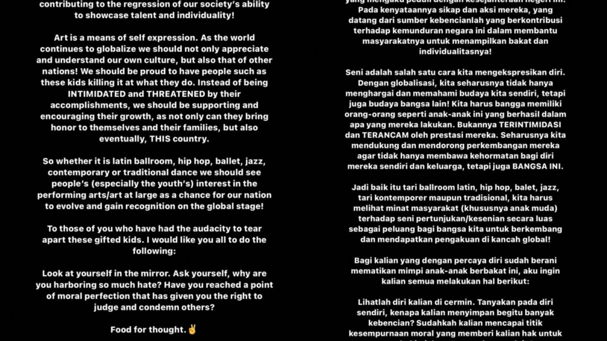 Cinta Laura Beri Dukungan Kepada Murid SMPN 1 Ciawi Bogor [Instagram/claurakiehl]