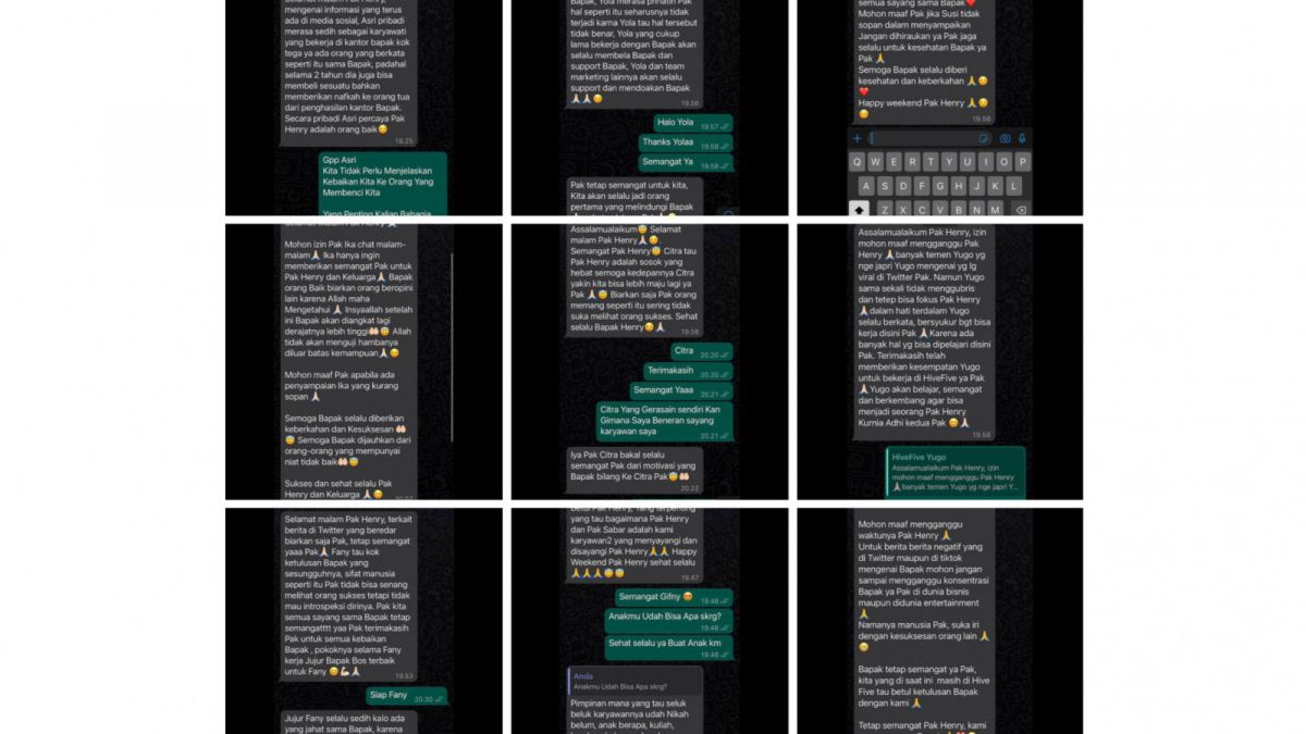 Bukti Jhon lbf dapat dukungan dari para karyawannya. [Instagram @jhonlbf]