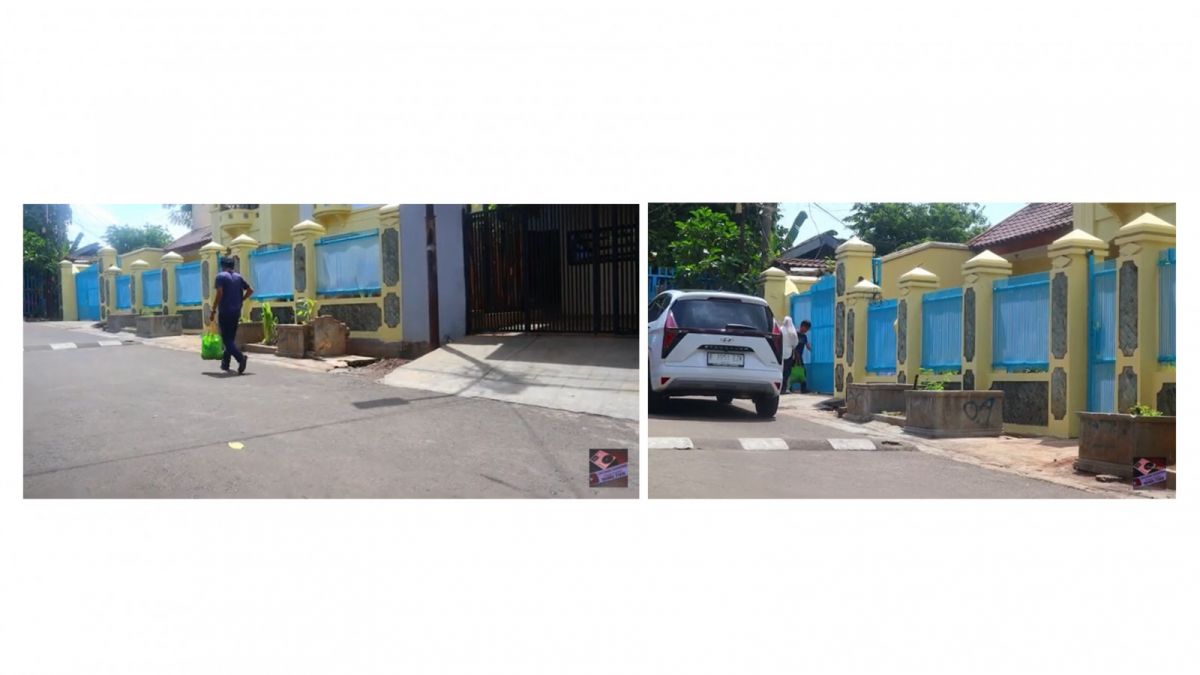 Terlihat Tiko menunggu salah satu orang yang menjenguk Ibu Eny di luar rumah. [Youtube MHMD_FIAN]