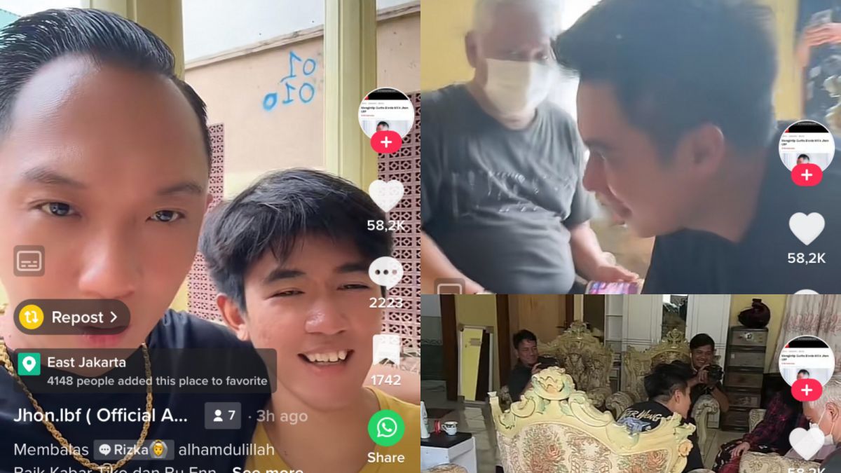 Baim Wong kunjungi Ibu Eny dan Tiko [Tiktok @jhon.lbf_official]