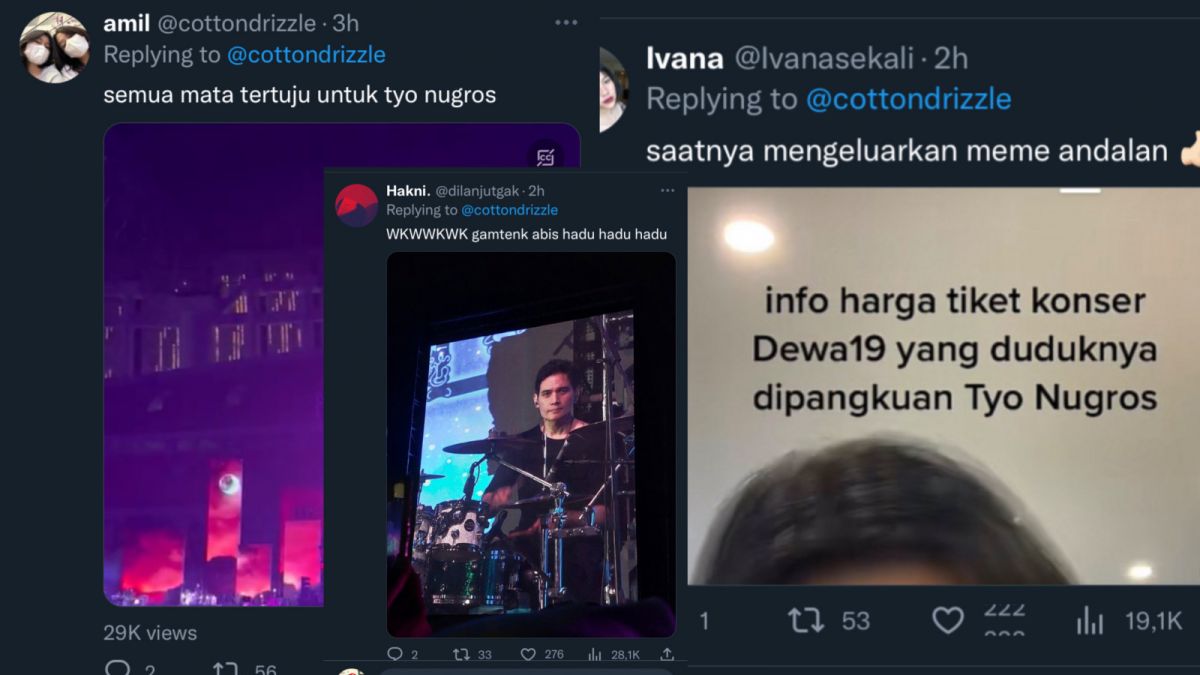 Komentar netizen terhadap Tyo Nugros. [Twitter @cottondrizzle]