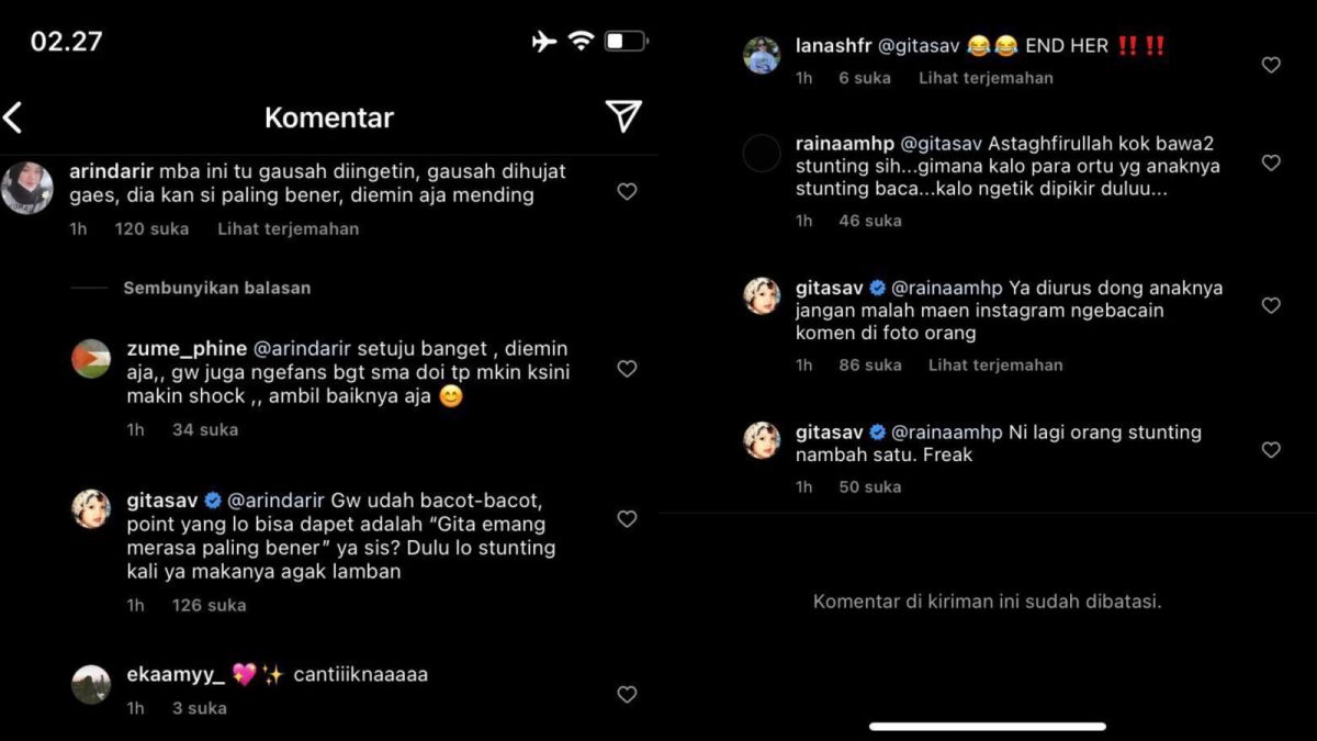 Gitasav maki netizen Stunting. [Twitter @duniamanji]