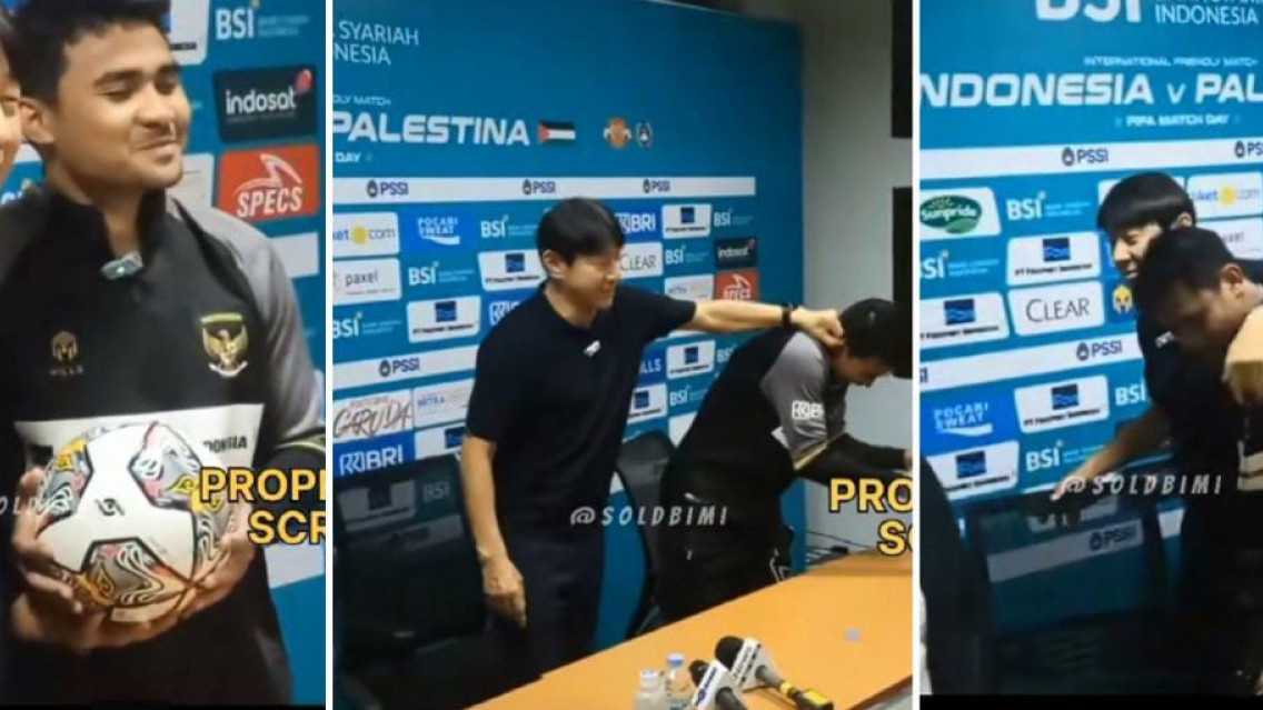 Kedekatan Shin Tae Yong dengan para pemain Timnas U-23 [Tiktok @saldbimi]
