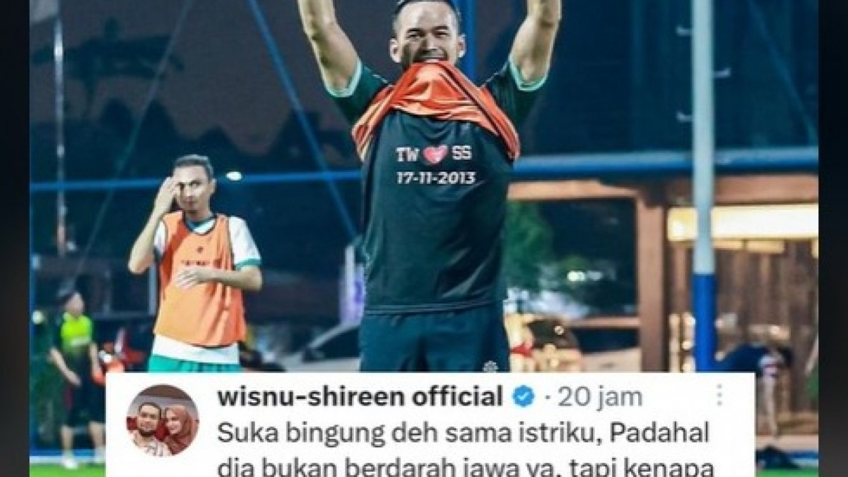 Teuku Wisnu tiru selebrasi bucin Pratama Arhan [@wisnu-shireenofficial]