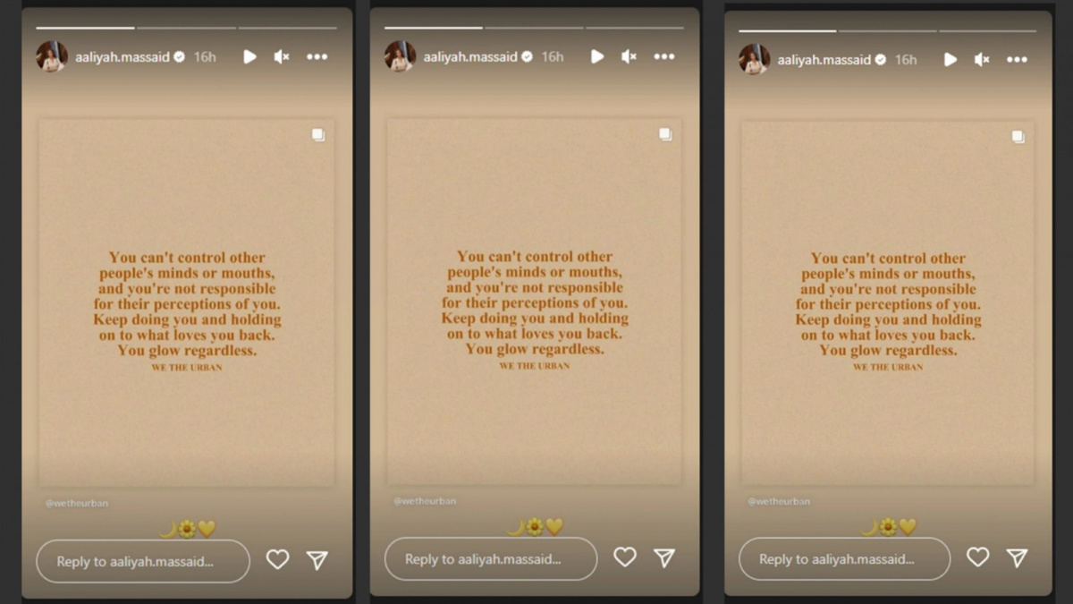 Pesan Aaliyah Massaid untuk haters [Instagram/ @aaliyah.massaid]