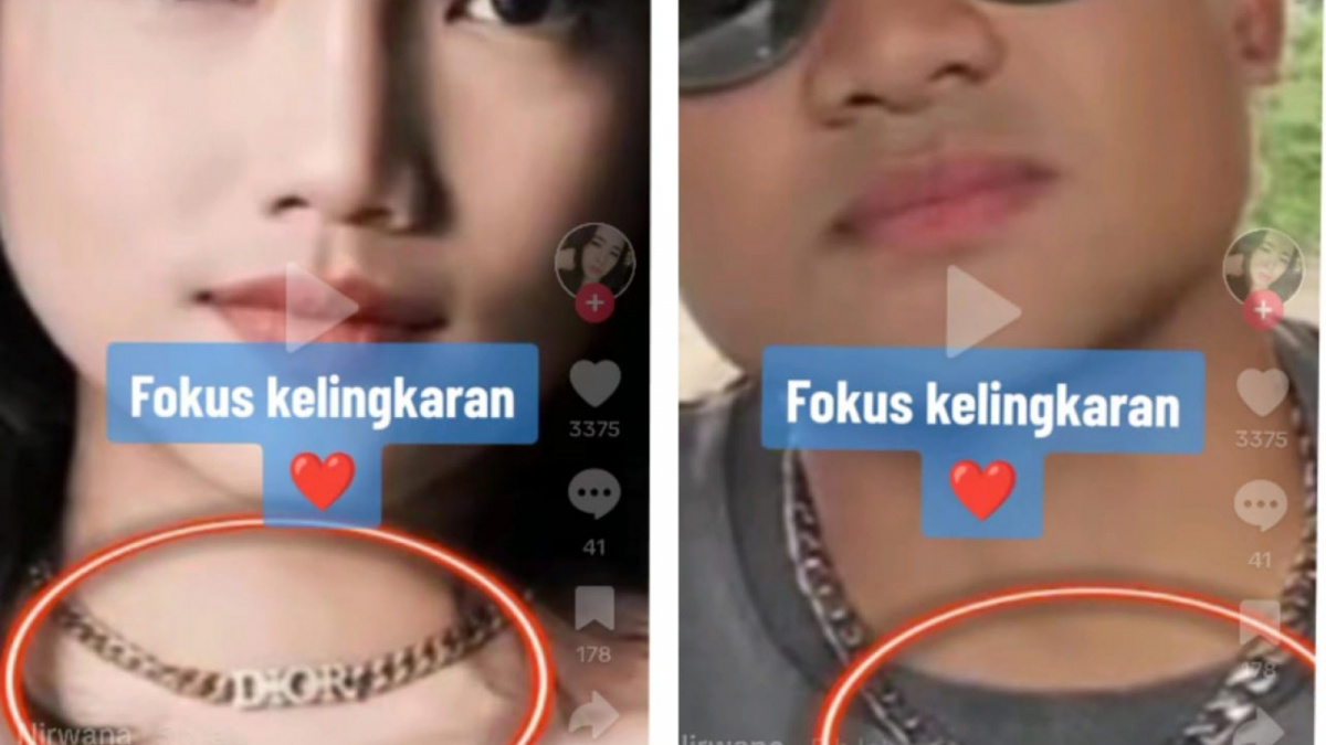 Fuji dan Asnawi terciduk menggunakan kalung yang sama [Tiktok @alexanirwana]