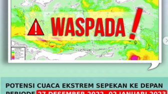 Warganet Keluhkan Cuaca Hujan dan Angin Kencang, BMKG: Potensi Cuaca Ekstrem Sepekan Ke Depan!