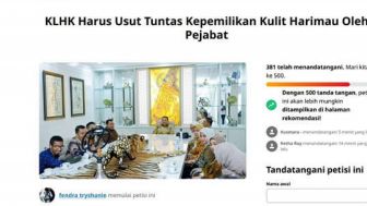 Bikin Geram! Banyak Orang Tuntut Ketua MPR dengan Petisi yang Diduga Menyimpan Awetan Kulit Harimau