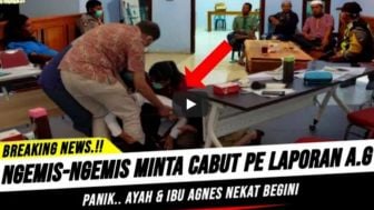 Ini Cek Fakta: Orang Tua AG Bersujud Minta Ayah David Cabut Laporan? Berikut Penjelasannya