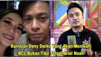 CEK FAKTA: Denny Darko Ramalkan BCL Menikah dengan Ariel Noah bukan Tiko Aryawardhana, Benarkah?