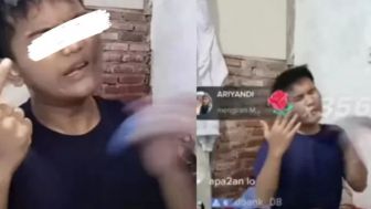 VIRAL! Pemuda Ini Damprat Wajah Sendiri Demi Gift TikTok