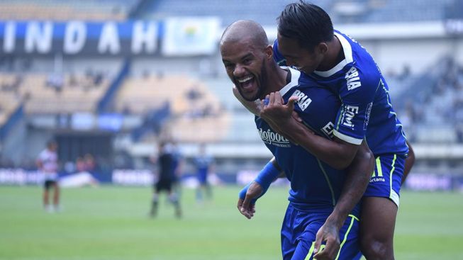 Penyerang Persib, David Da Silva jadi Top Skor Sementara Liga 1