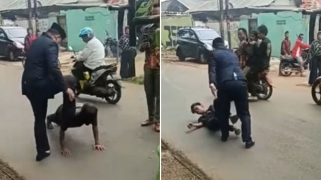 Viral! Video Anggota DPRD Depok Aniaya Supir Truk