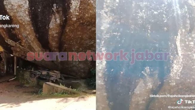 VIDEO! Kisah Mistis di Balik Batu Raksasa Luh yang Tak Bergeser Diguncang Gempa Cianjur, Terungkap Mitos Jelmaan Ular Buntung Peliharaan Mahluk Gaib