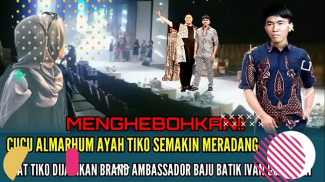 Tiko Didapuk Menjadi Brand Ambassador Baju Batik Ivan Gunawan? Cucu Almarhum Ayah Tiko Meradang..