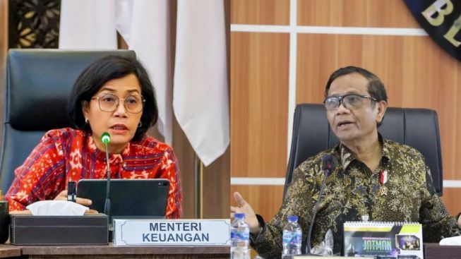 Nah Loh! Mahfud MD Curiga Transaksi Rp300 Triliun di Kemenkeu, Sri Mulyani Gimana?