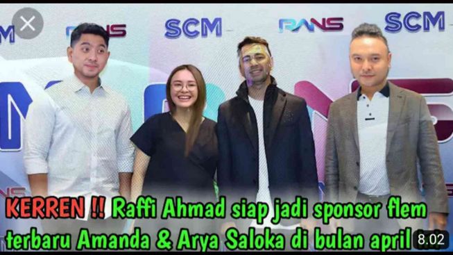 CEK FAKTA: Perselingkuhan Arya Saloka Berlanjut Hingga Raffi Ahmad Sponsori Filmnya dengan Amanda Manopo?