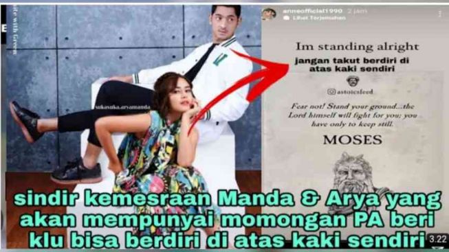 CEK FAKTA: Putri Anne Berani Sindir Amanda Manopo yang Mesra dengan Arya Saloka?