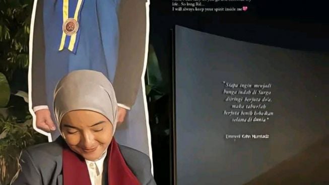 Lulus Jadi Sarjana Hukum, Ini Potret Nabila Ishma di Makam Eril