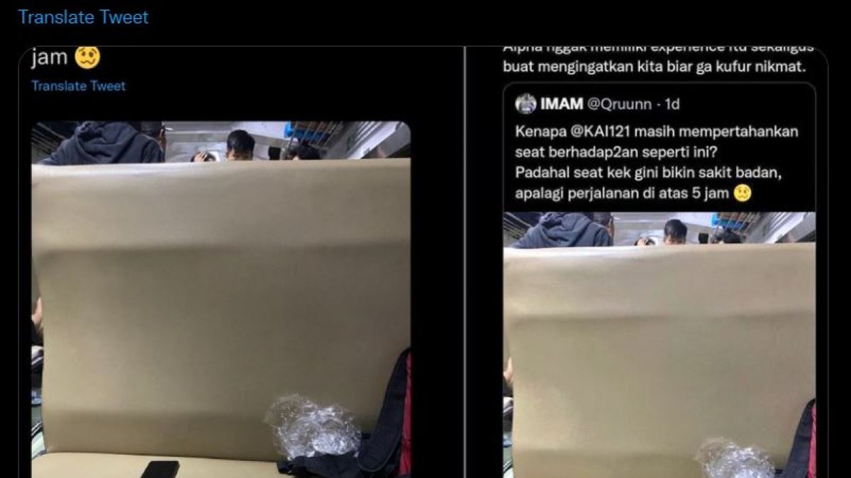 Cuitan viral antang penumpang dan karyawan KAI [tangkapan layar twitter @ARSIPAJA]