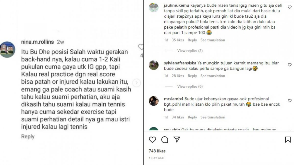 Gerakan Syahrini saat main tennis disebut-sebut salah [[instagram]]