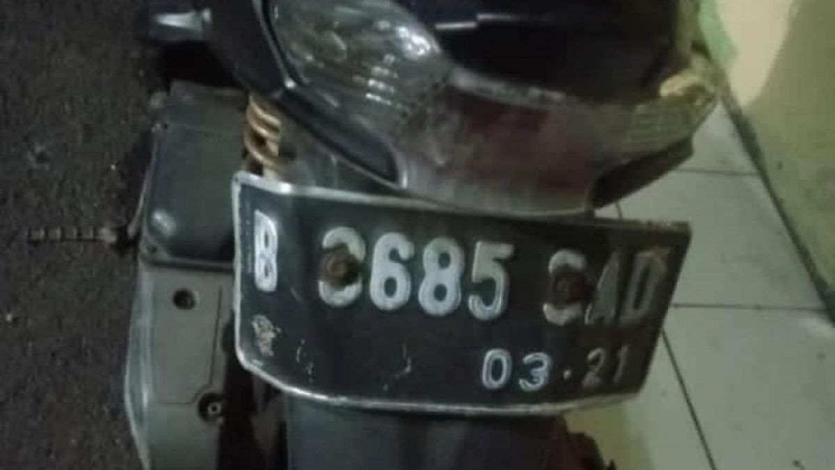 Yamaha Mio milik penjahat yang ditinggalkan. [Instagram @warungjurnalis]