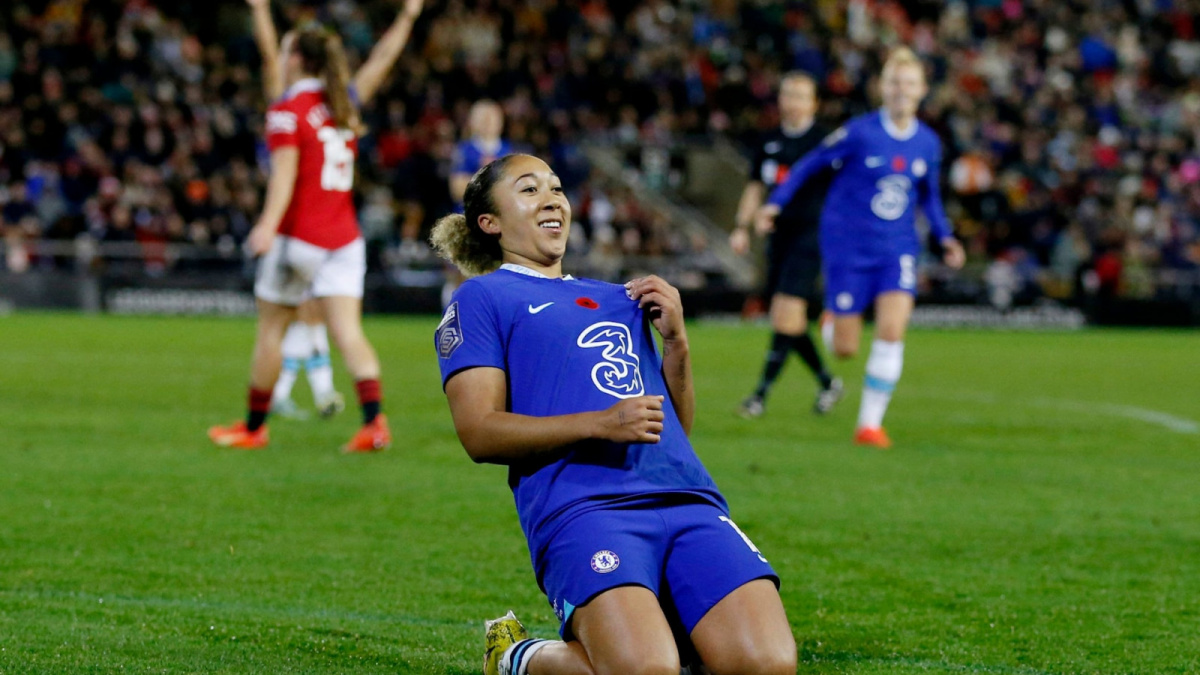 Lauren James dengan seragam Chelsea [telegraph.co.uk]