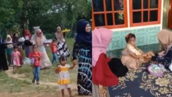 Viral! Bocah 4 Tahun di Bangkalan Madura Diduga Tunangan, Netizen: Disuruh Maen Nikah-Nikahan Malah Nikah Beneran