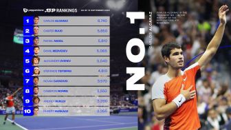 Carlos Alcaraz Cetak Rekor Rangking 1 ATP Termuda