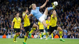 Hasil Manchester City vs Dortmund; Haaland Belum Mau Berhenti Mencetak Gol