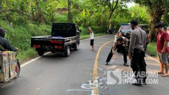 Pelajar SMA Tewas Terlindas Truk di Bantargadung Sukabumi