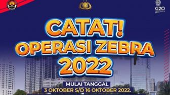 Operasi Zebra 2022 Digelar di 33 Provinsi, Pengendara Diharapkan Patuh