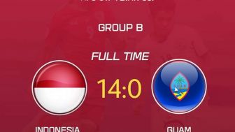 Lebih dari Selusin Gol, Garuda Muda Hantam Guam