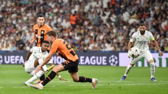 Hasil Liga Champions; Duet Vini/Rodrygo Bawa Real Madrid Menang Tipis Atas Shakthar