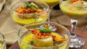 Menu Lontong Estetik dalam Gelas Bikin Netizen Gagal Paham