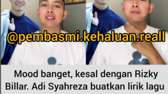 Aksi Adi Syahreza Sindir Rizky Billar dengan Sebuah Lagu, Warganet : Kocak Bisa Pas Gitu Ya!