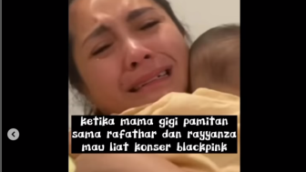 Momen Mengharukan Saat Nagita Slavina Berpamitan Kepada Kedua Anaknya untuk Menonton Konser Blackpink