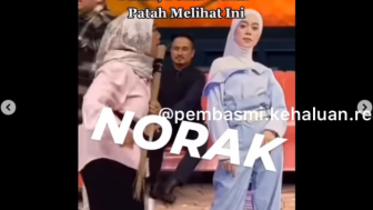 Aksi Wanita Bikin Geram Karena Memarahi Foto Lesty Kejora Diacara TV, Warganet : Norak!