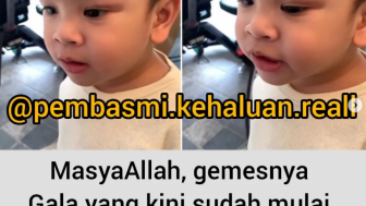 Aksi Galasky Yang Sudah Pandai Berbicara Mengundang Tawa Warganet: MasyaAllah Gala Gemes Banget!