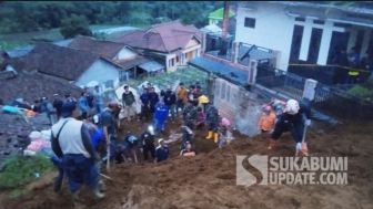 3 Orang Warga Meninggal Akibat Tertimbun Longsor di Pasirdatar Sukabumi