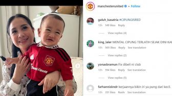 Heboh Foto Rayyanza Cipung Diunggah Akun Instagram Resmi Manchester United