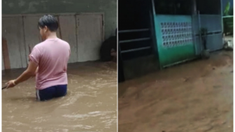 Banjir Rendam Beberapa Desa di Cicurug, Ketinggian Air Capai Pinggang Orang Dewasa