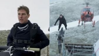 Tom Cruise Siap Lompat ke Jurang dengan Motor Cross di Mission Impossible