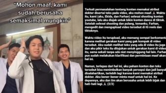 Jerome Polin Minta Maaf Karena Konten Joget dengan Seragam Dokter, Netizen: Attitude Gak Bagus