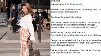 Kiky Saputri Curhat Pengalaman Mertua Soal Berobat Stroke Kuping ke Singapura, Berujung Dituding Fitnah Dokter Indonesia