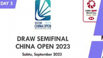 Jadwal Semifinal Hari ke-6 China Open 2023