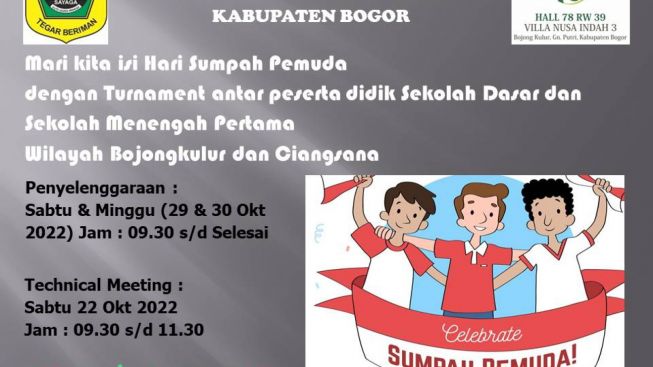 Peringati Sumpah Pemuda, Dinas Pendidikan Bogor Adakan Turnamen Tenis Meja Antar SD dan SMP