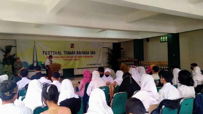 Wow, Ratusan Siswa SMP di Kota Bogor Mengikuti Festival Tunas Bahasa Ibu